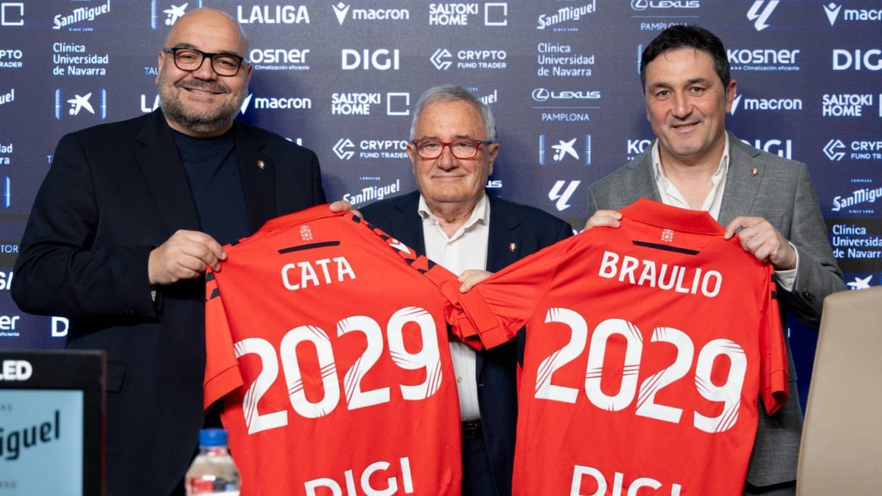 Braulio Vázquez desvela "opciones" de otros equipos: "No creo que esté en ningún club en el futuro tan feliz como estoy en Osasuna"