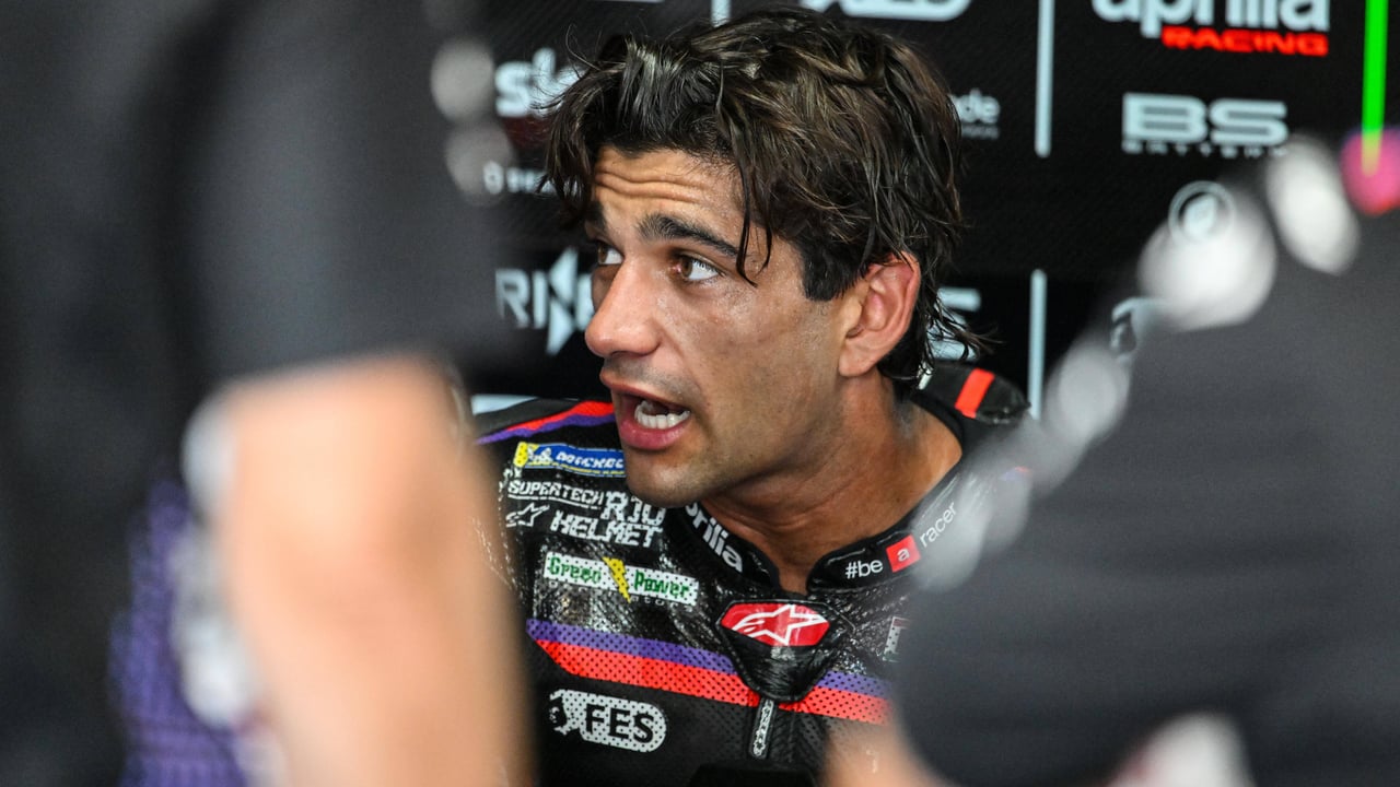 Jorge Martín, líder de MotoGP, admite que pinta feo: "Alguien puede pensar que en agua va súper rápido y se cae en la décima vuelta"