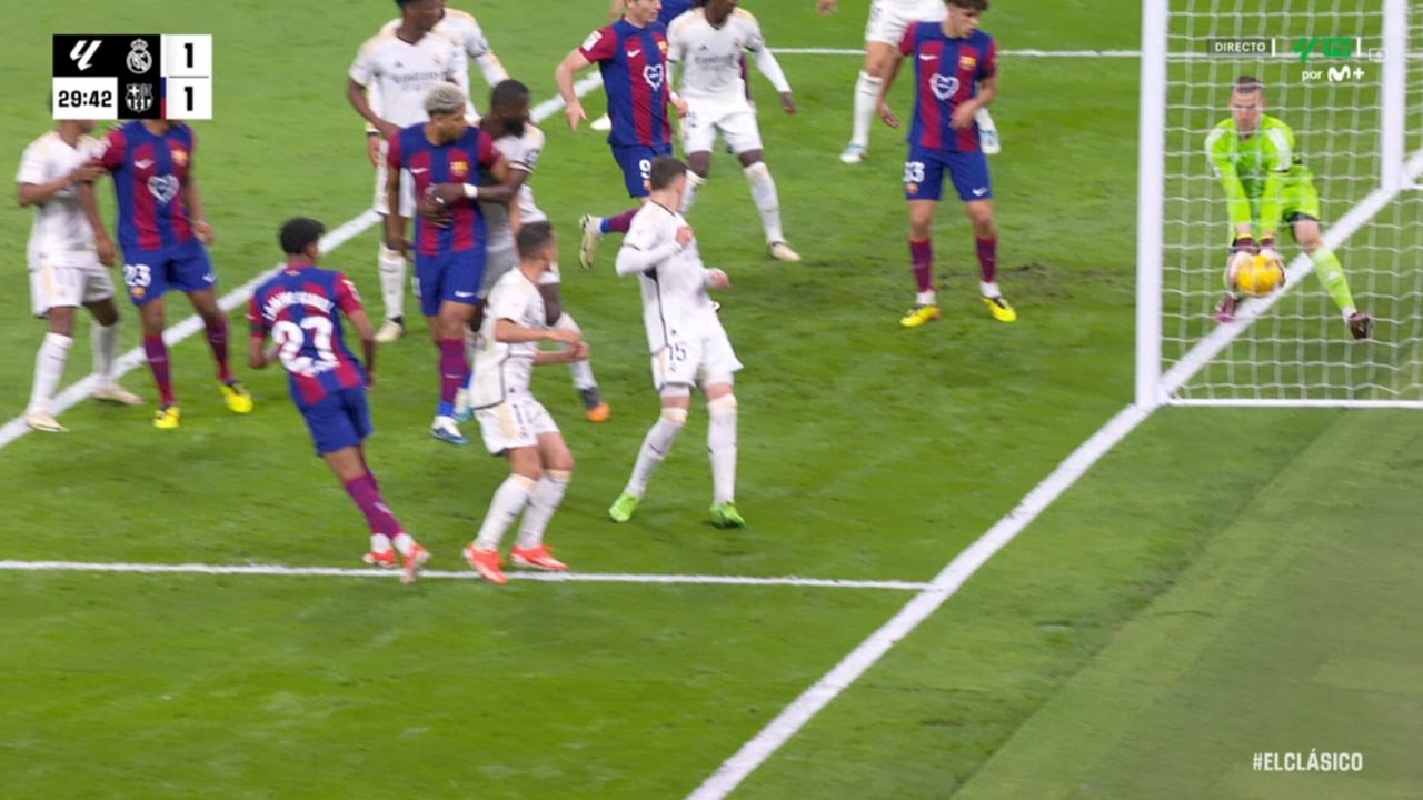 La tecnología 3D resuelve el debate del gol fantasma en El Clásico: ¿El balón entró?