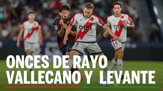 Alineaciones Rayo - Levante: Alineación posible de Rayo Vallecano y Levante en el partido de la jornada 28 de LaLiga