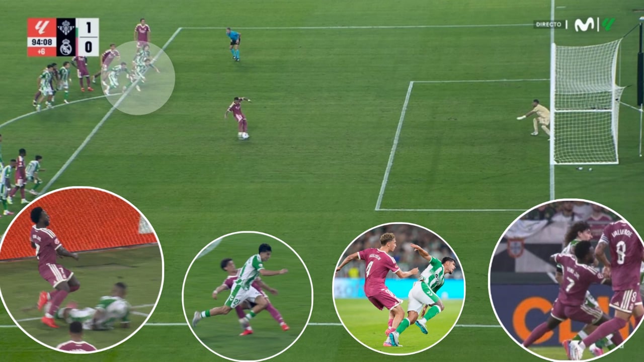 Fuerte polémica en el Betis - Real Madrid: debió repetirse un penalti que no era y el árbitro perdonó la roja a Güler y Huijsen