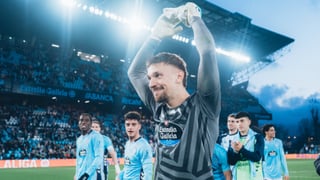 Radu, portero del Celta, desvela de sus deseos con el Celta para 2026: "Estamos aquí por eso"