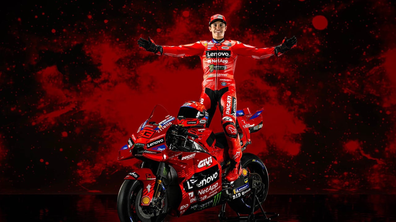 Marc Márquez brilla en la presentación de Ducati