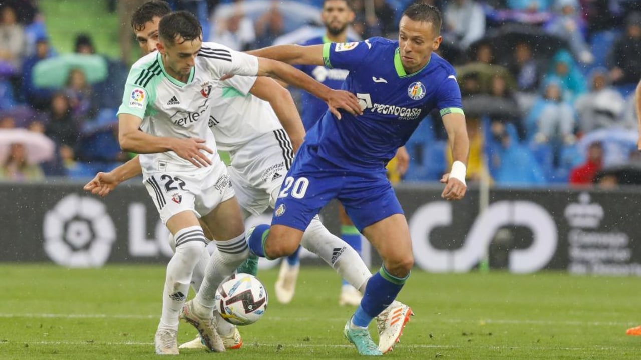 Getafe – Osasuna: Horario y dónde ver en TV hoy el partido de LaLiga EA Sports