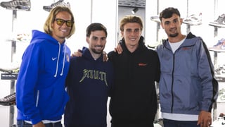 Marcos Llorente, Pubill, Barrios y Álex Baena explican cómo viven el derbi contra el Real Madrid: "Siempre es especial por esa rivalidad que hay en la ciudad"