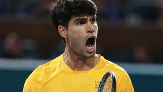 Carlos Alcaraz se olvida de Goffin 