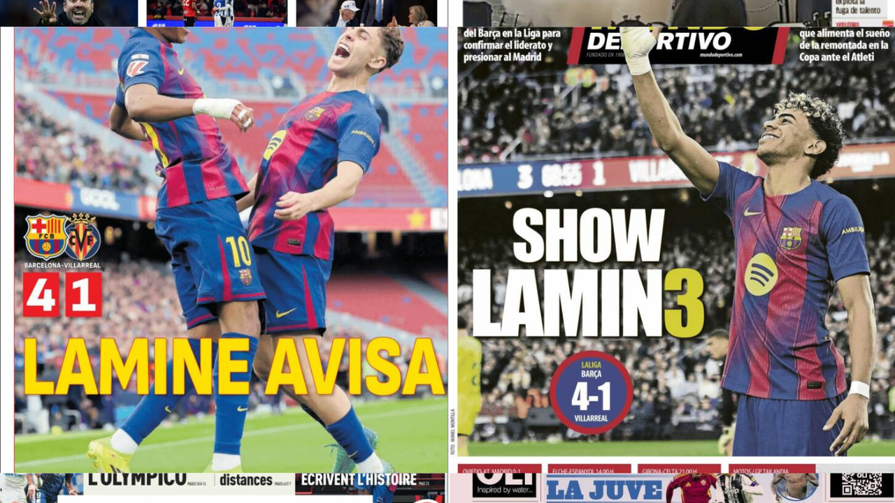Llega el Gran Derbi, la guerra afecta al deporte, el gran día de Lamine Yamal...así vienen las portadas