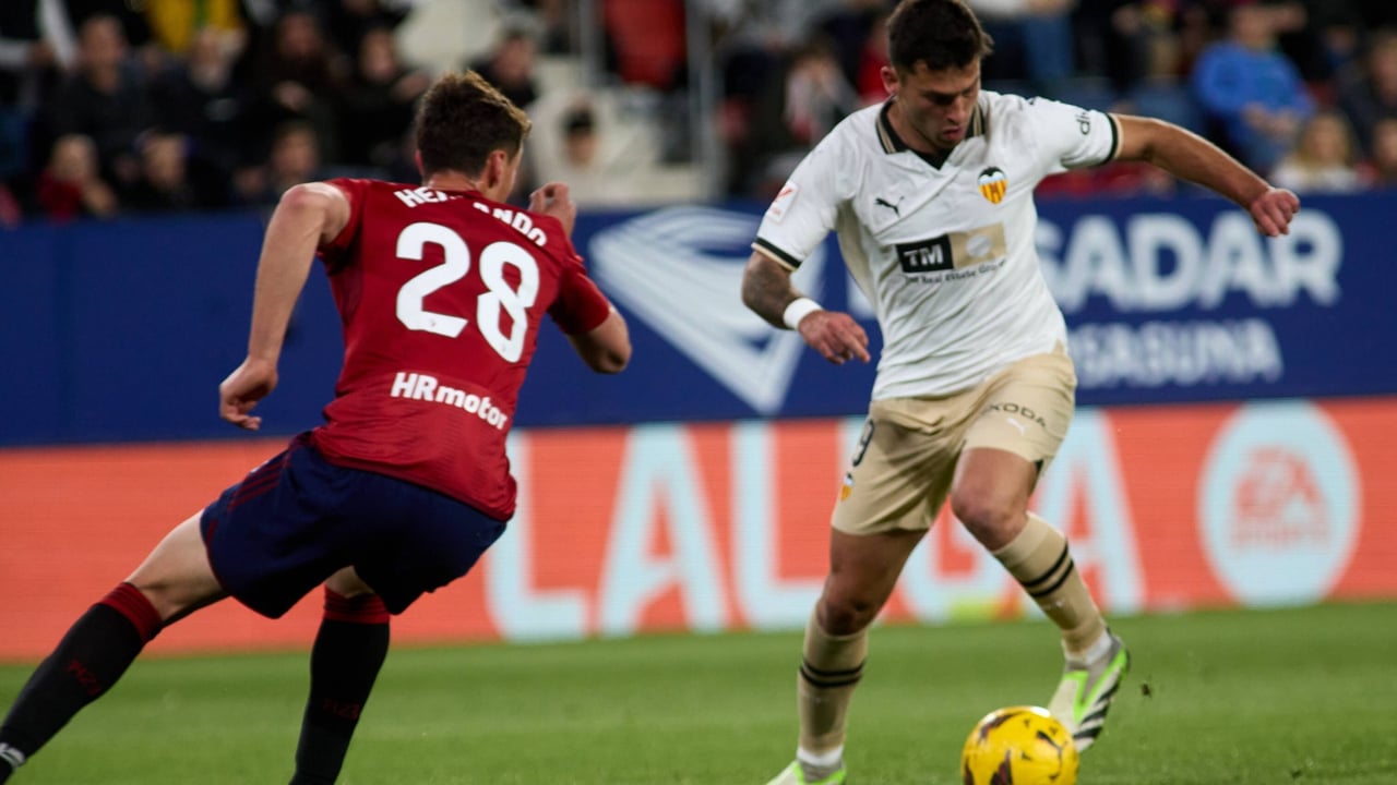 Valencia - Osasuna: Horario, canal y dónde ver en TV y online hoy el partido de LaLiga EA Sports