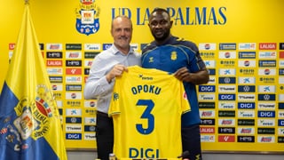 Nicholas Opoku ya piensa en grande con Las Palmas: “Quiero hacer historia”
