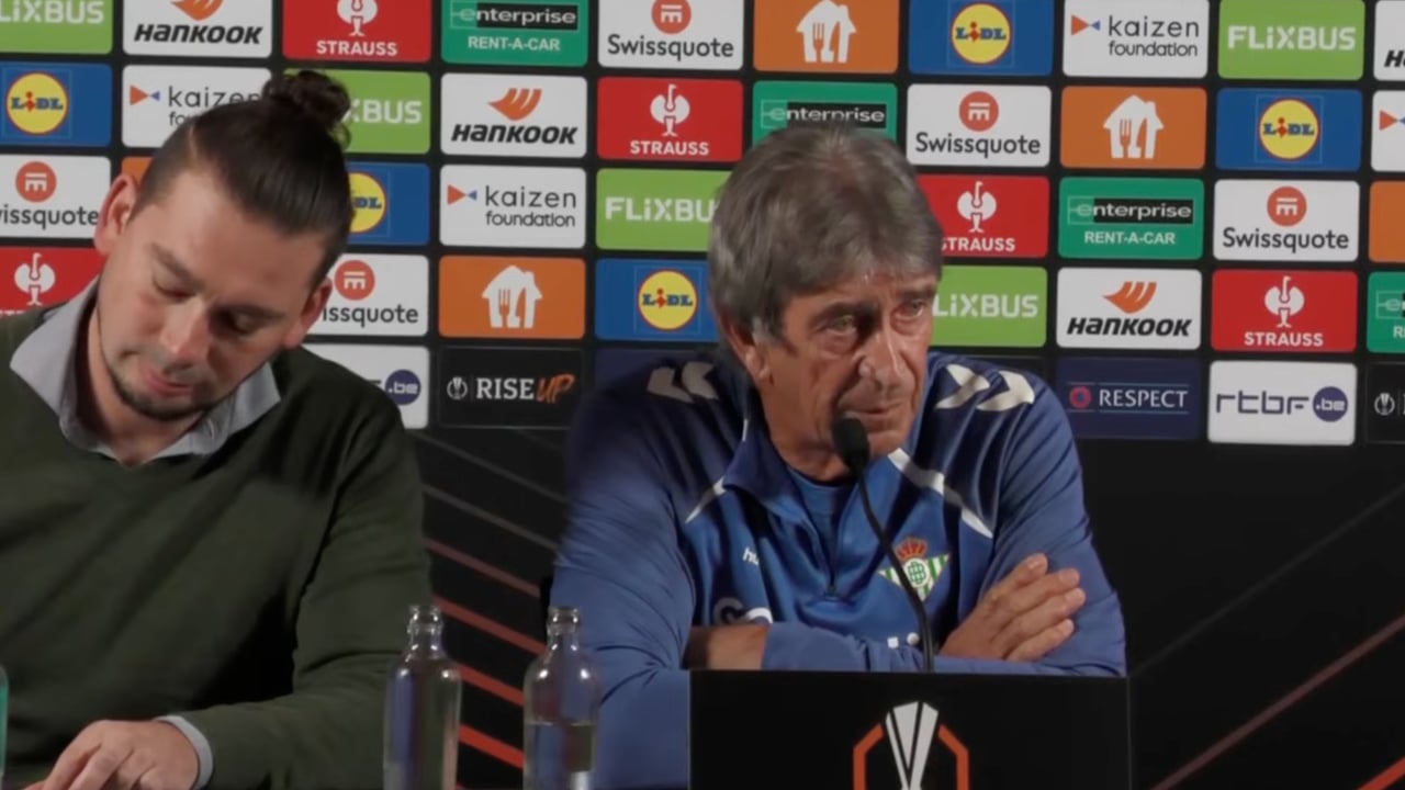 Manuel Pellegrini mantiene el discurso de siempre: "LaLiga sigue siendo la prioridad; allí, los puntos no se recuperan"