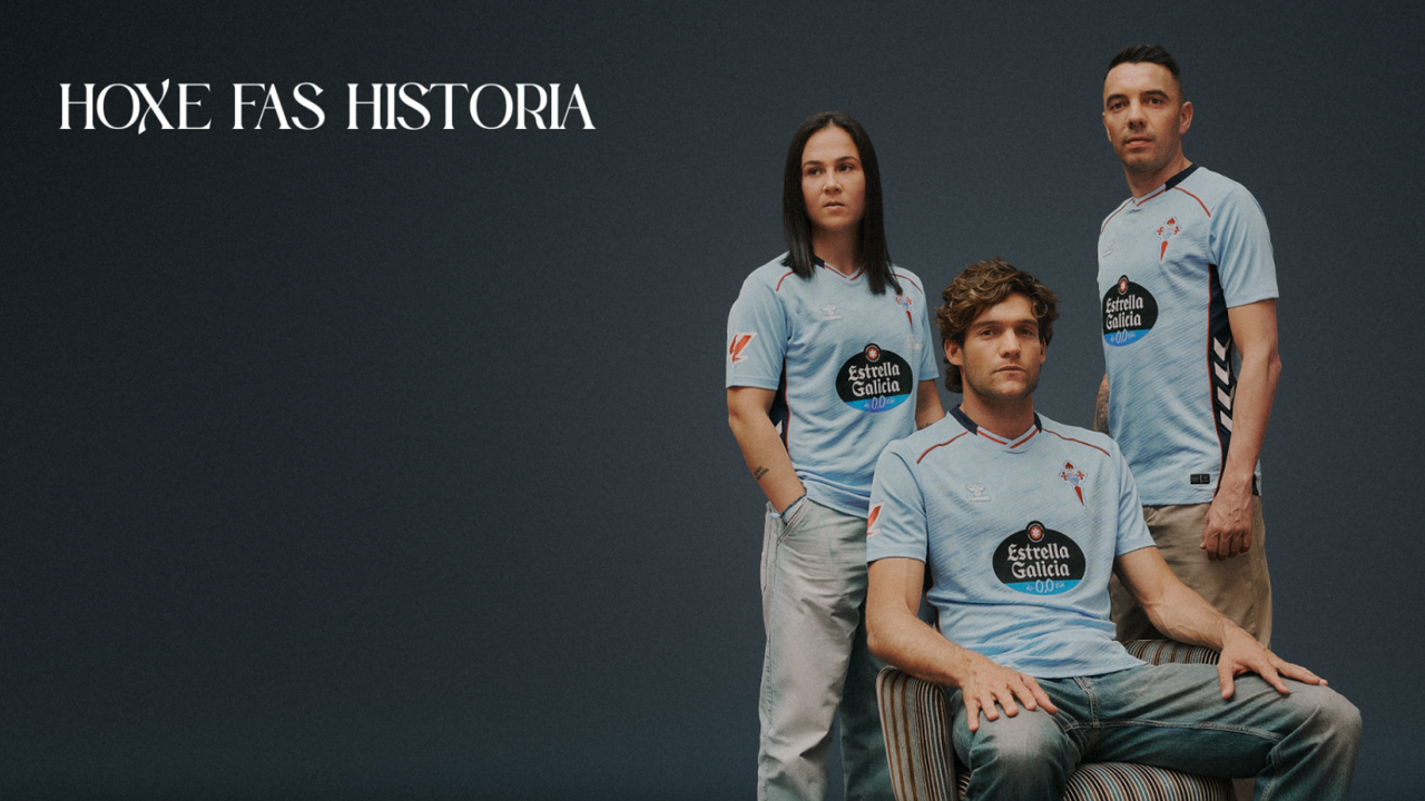 El Celta presenta su nueva camiseta 'europea'