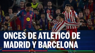 Atlético de Madrid - Barcelona: alineaciones confirmadas, horario y donde ver en tv hoy el partido de la Champions League