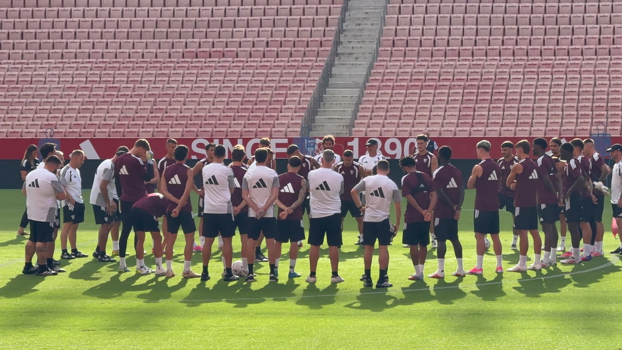El Sevilla ultima la preparación frente al Athletic sin Vargas y a la espera de Kochorashvili
