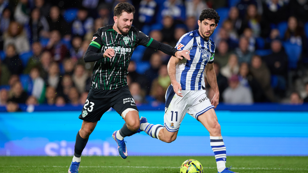 Elche - Real Sociedad: alineaciones probables, horario y dónde ver en TV el partido de LaLiga EA Sports