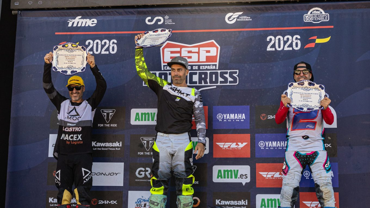 Pérez, Salvador y Villegas sitúan a Yamaha Eduardo Castro entre los mejores del Campeonato de España de Motocross 2026