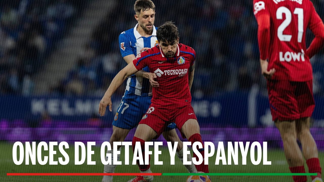 Alineaciones Getafe - Espanyol: Alineación confirmada de Getafe y Espanyol en la jornada 16 de LaLiga