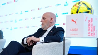 Tebas alerta de una burbuja económica en la Premier que afectará a LaLiga: "Los precios de los traspasos se van a disparar"