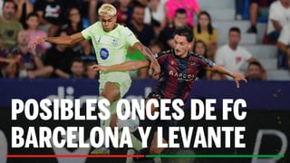 Alineaciones FC Barcelona - Levante: alineación titular de Barcelona y Levante en la jornada 25 de LaLiga EA Sports