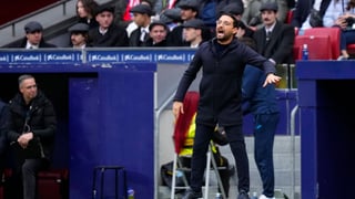 Bordalás, sobre la expulsión de Abqar sobre Sorloth: "En ningún momento he visto que le echara la mano a la entrepierna"