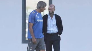 Manuel Pellegrini sale en defensa de Manu Fajardo, con palabras y también con hechos