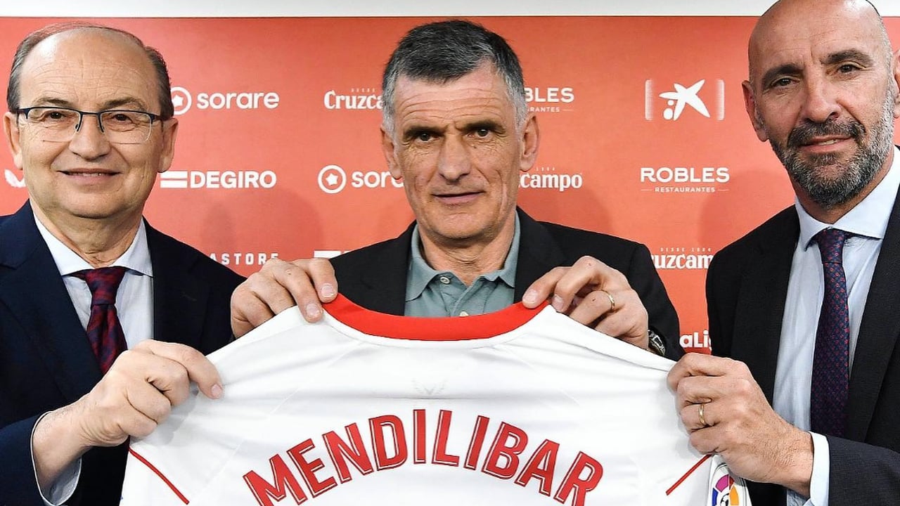 Mendilibar y sus opciones de seguir en el Sevilla: "Veo a todos muy contentos"
