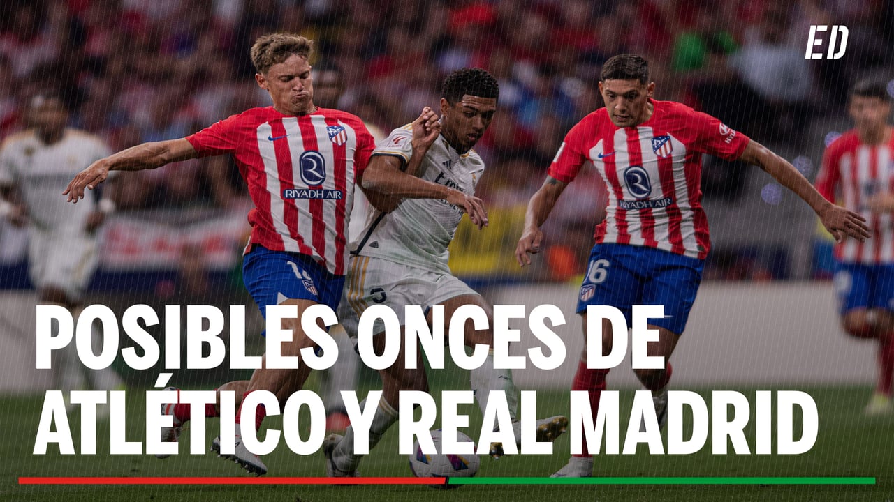 Alineaciones Atlético de Madrid - Real Madrid: Alineación posible de Atleti y Real Madrid en el partido de hoy de LaLiga EA Sports