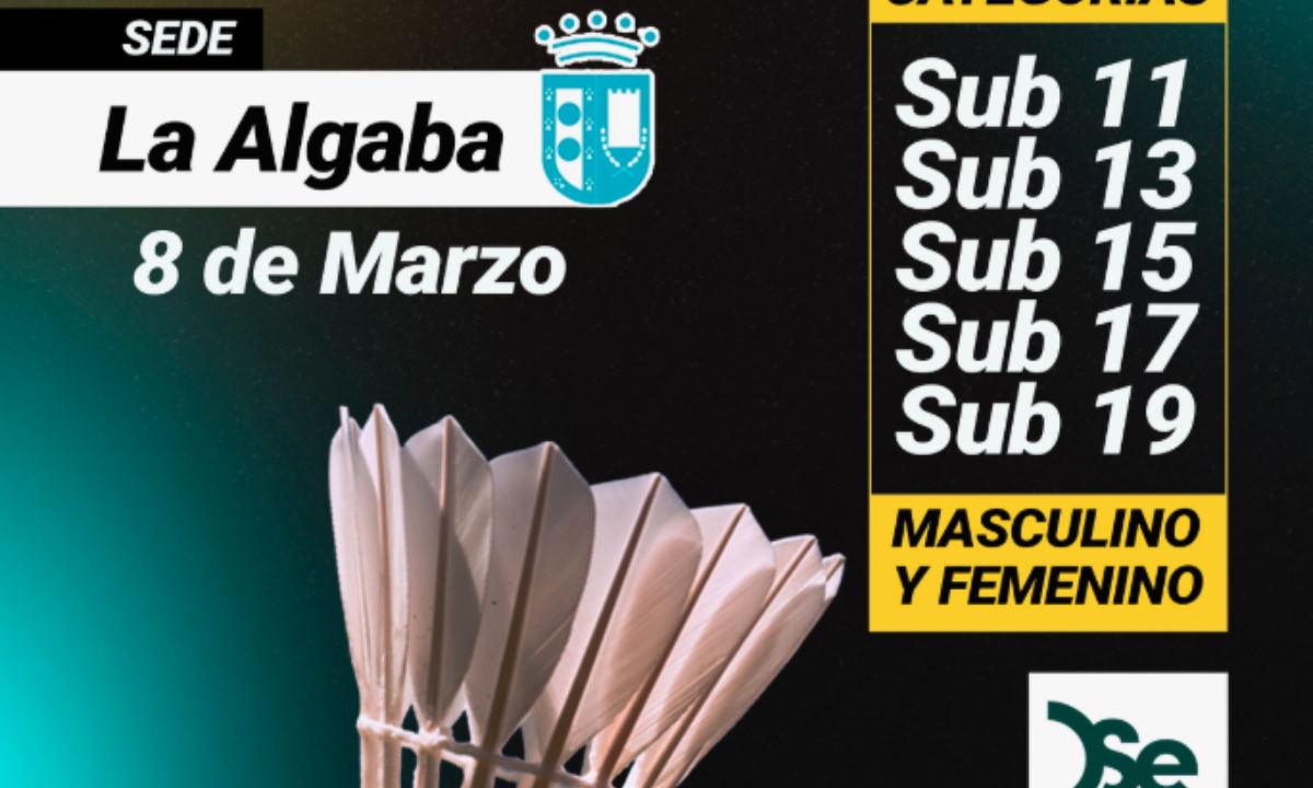 La 3ª Jornada del Circuito Provincial de Bádminton será este fin de semana