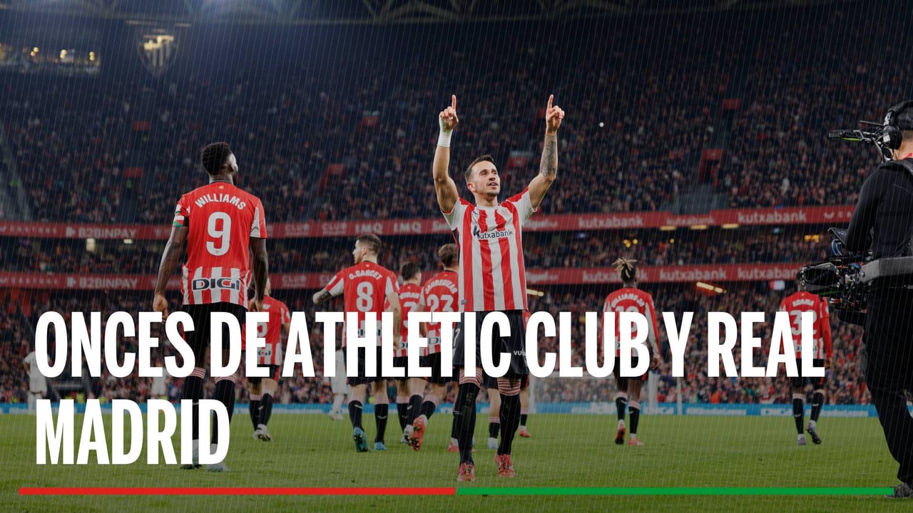 Alineaciones Athletic Club - Real Madrid: Alineación confirmada de Athletic Club y Real Madrid en la jornada 19 de LaLiga