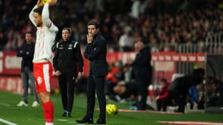 Marcelino se queda sin excusas: "﻿El Girona fue mejor, hemos estado regulares tirando a flojos"