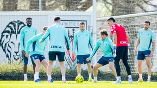 Tras Berenguer y Jauregizar, turno para Maroan Sannadi: el delantero del Athletic ya toca balón