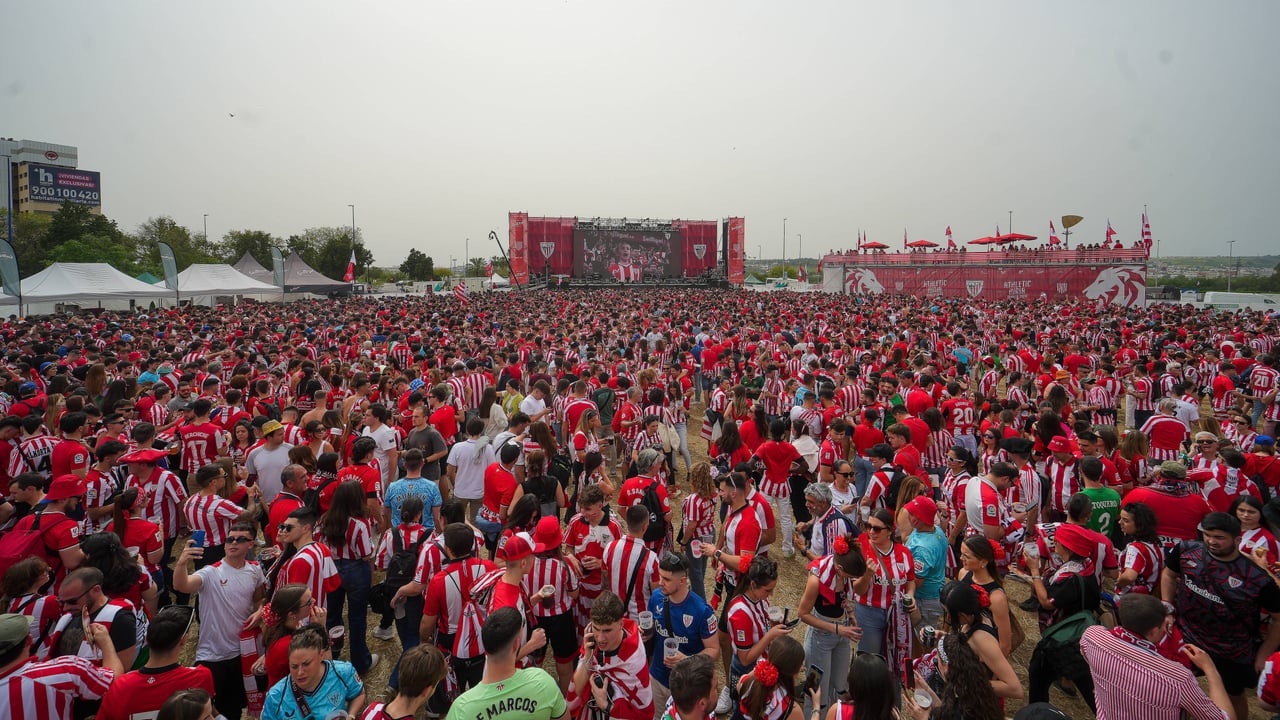 Sevilla se prepara para la invasión colchonera: así será la fan zone del Atlético