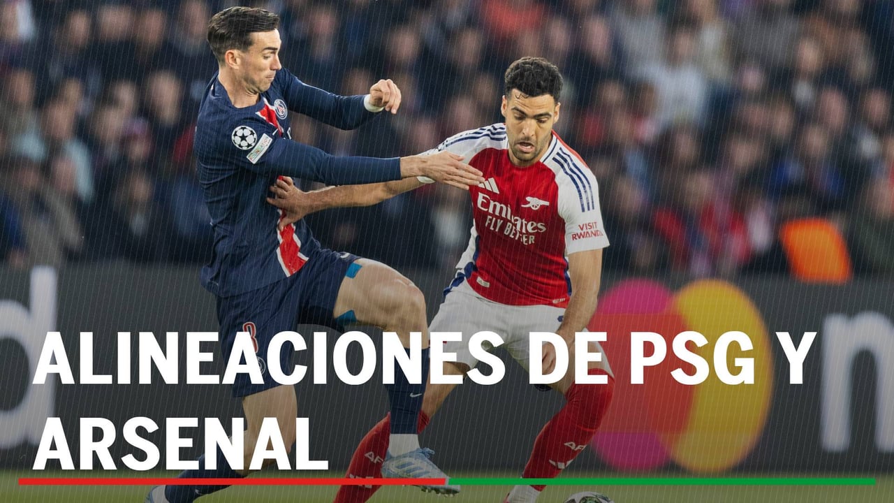 PSG - Arsenal: alineaciones probables, horario y dónde ver en tv la final de la UEFA Champions League