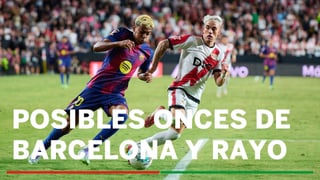Alineaciones Barcelona - Rayo Vallecano: alineación probable de Barcelona y Rayo Vallecano en la jornada 29 de LaLiga EA Sports 