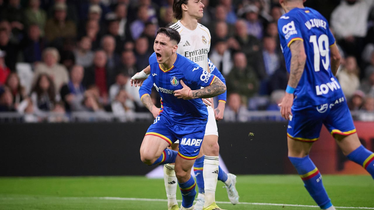 Real Madrid 0-1 Getafe: Satriano silencia el Bernabéu y complica el título a los blancos