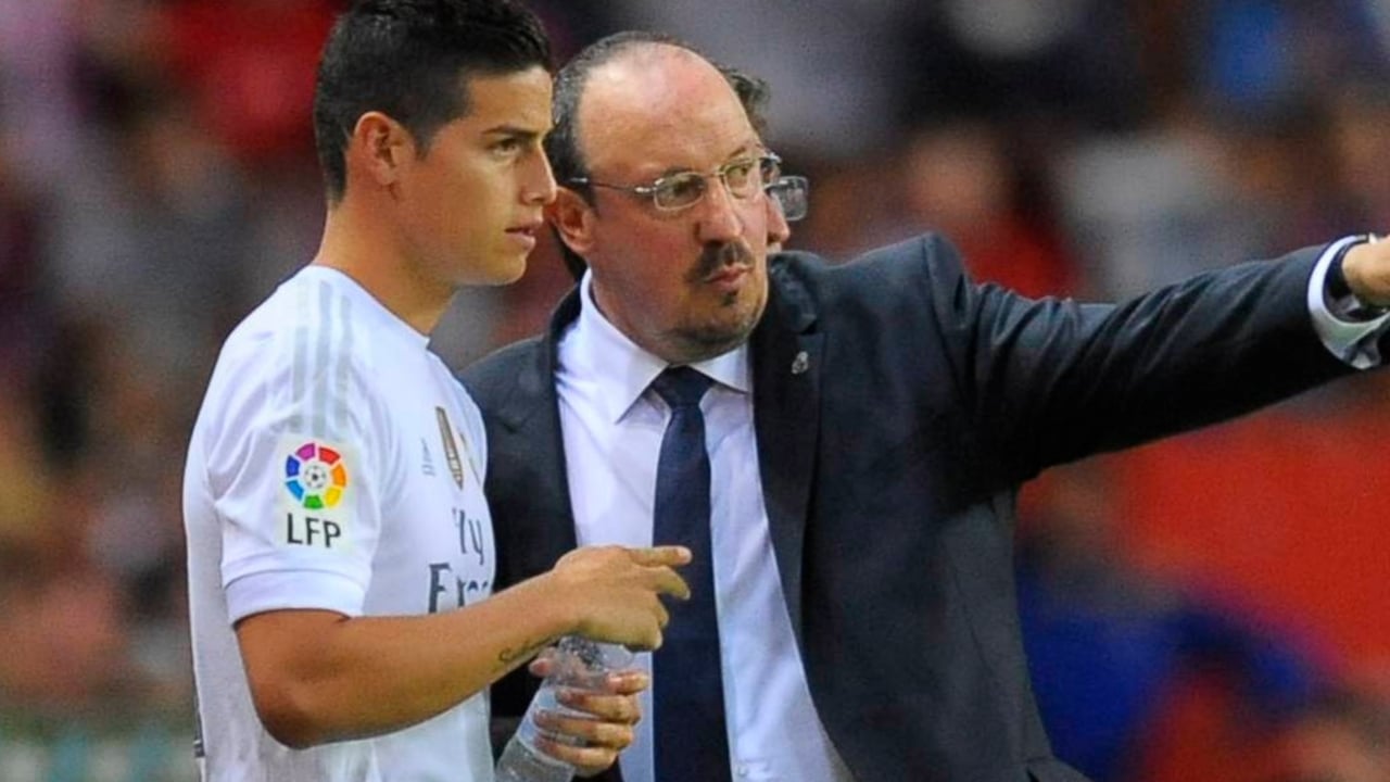 James Rodríguez señala a Benítez