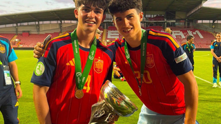 Andrés Antañón y Anxo Rodríguez﻿: dos pujantes canteranos del Celta que son campeones de Europa