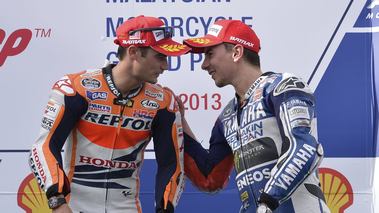 Dani Pedrosa, 40 años: "Estoy seguro que él tenía una diana con mi cara y tiraba los dardos, y yo tenía el saco de boxeo con su cara y daba puñetazos"