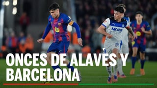 Alavés - Barcelona: alineaciones probables, horario y donde ver en tv el partido de la jornada 36 en LaLiga EA SPORTS