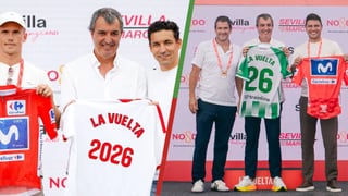 Sevilla y Betis, representados en la llegada de La Vuelta a la capital hispalense