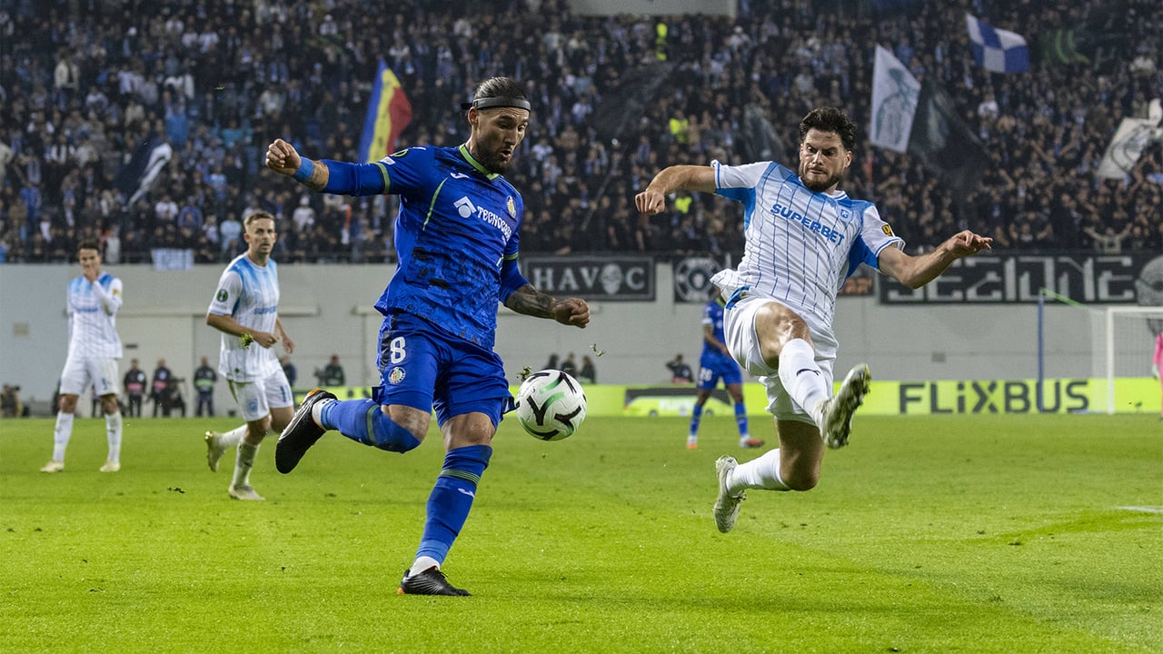 Universitatea Craiova 1-1 Getafe: El 'Eurogeta' rescata un punto en Rumanía con un golazo del exsevillista Gudelj