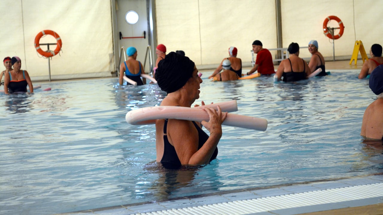 La piscina, lugar de entrenamiento