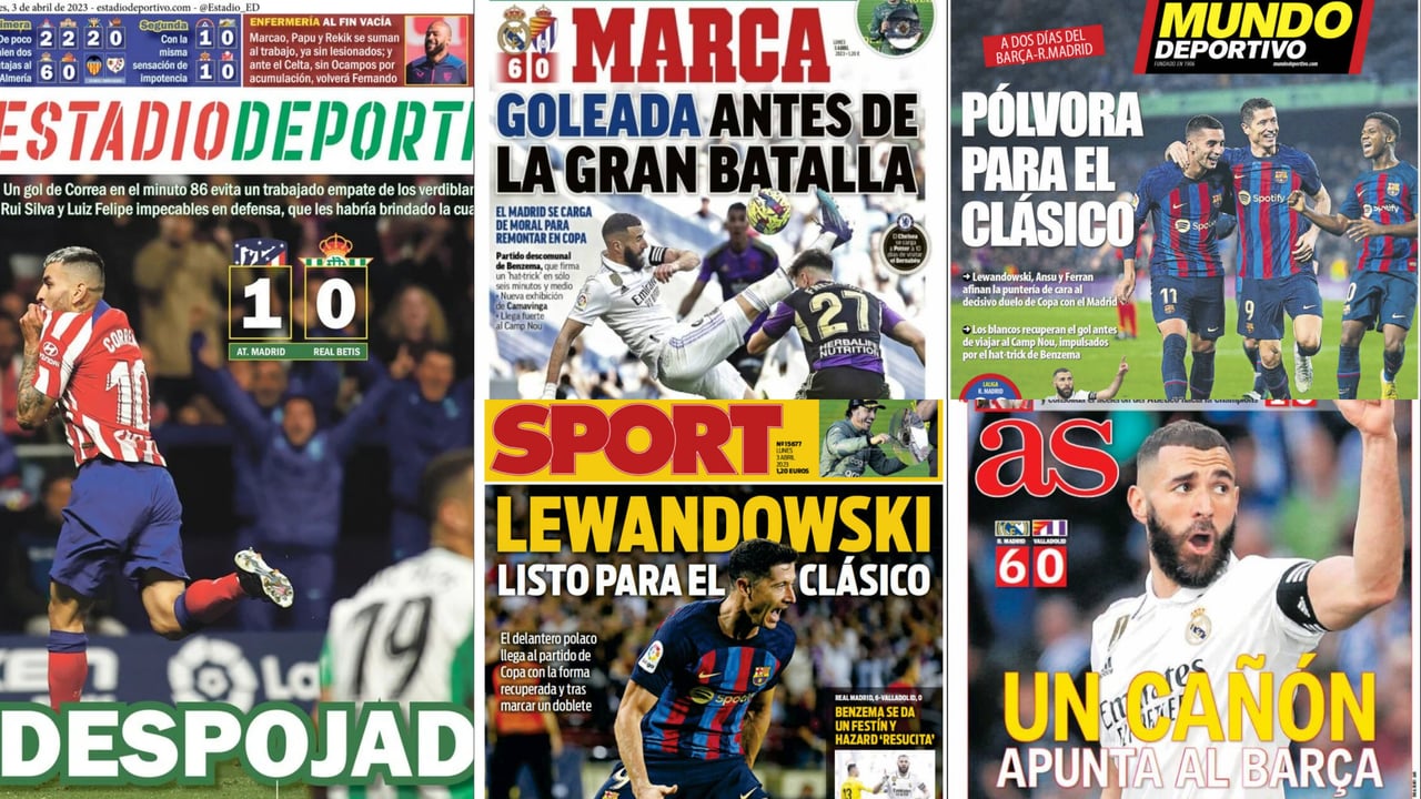 'Despojado' en el Metropolitano, el Madrid golea y el Clásico calienta motores...