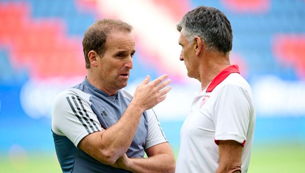 Mendilibar, entre elogios a Ocampos y un palo a Rafa Mir