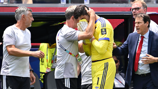 Courtois se rompe ante España y Bélgica cae tras el error de Lammens