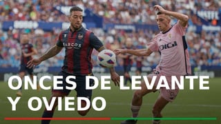 Alineaciones Levante UD - Real Oviedo: onces confirmados del partido de la jornada 29 de LaLiga EA Sports