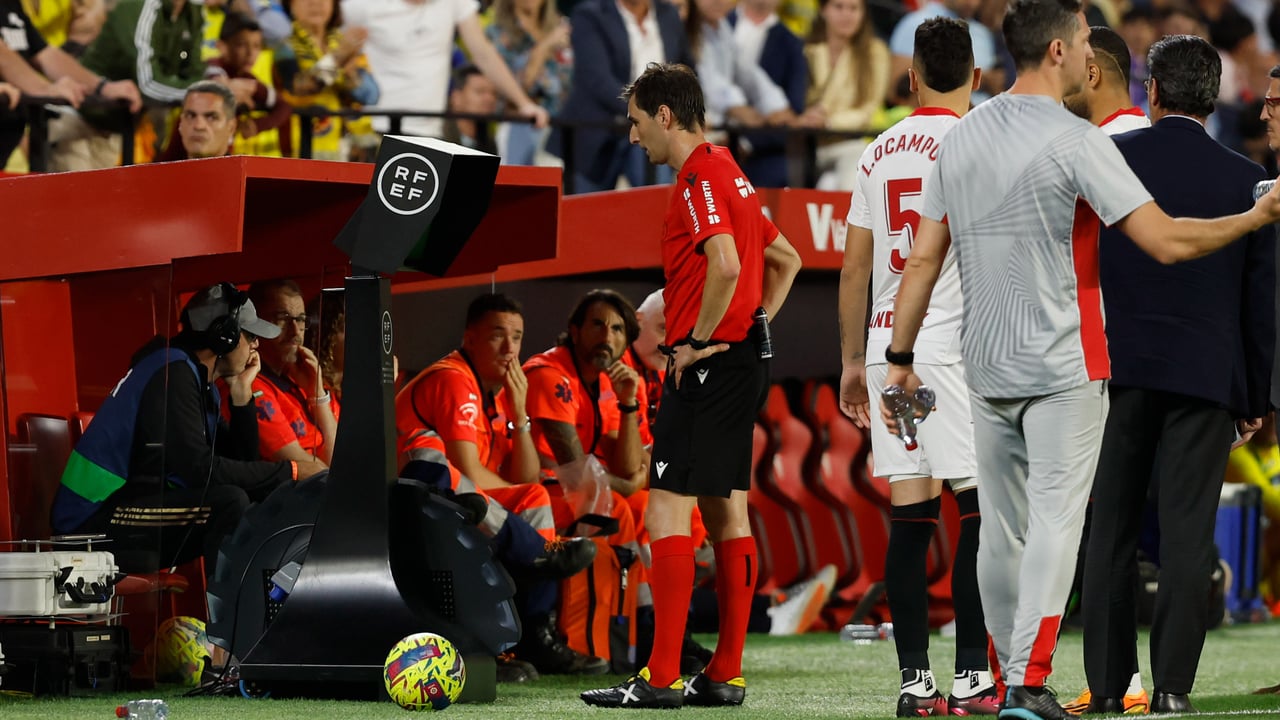 El Real Madrid calienta el partido contra el Sevilla y presiona al árbitro