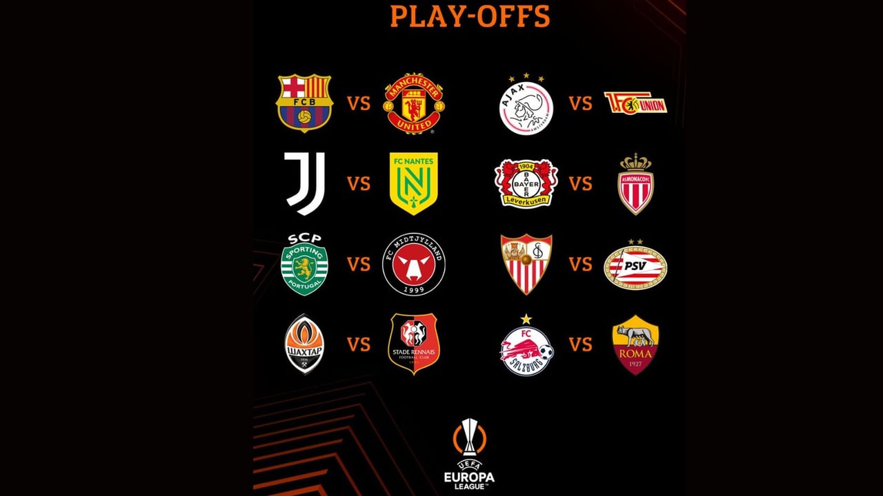 El sorteo de la Europa League: Barcelona - Manchester United y Sevilla - PSV