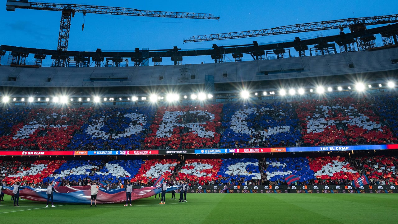 El Barça prepara un mosaico de pelos de punta en el Clásico: 60.000 cartulinas y una taquilla millonaria